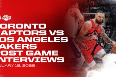 Toronto Raptors Full Media Availability | Post Game at Lakers | January 18, 2026