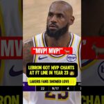 LeBron still getting MVP CHANTS in year 23 👑🐐