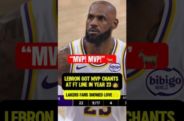 LeBron still getting MVP CHANTS in year 23 👑🐐