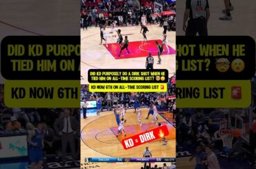 Did KD pay tribute to Dirk here?! 🤯😳