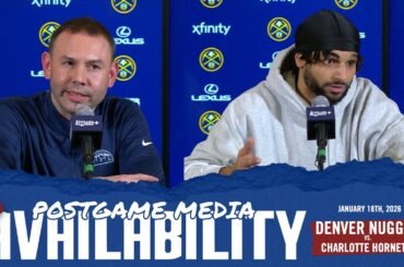 Coach Adelman & Jamal Murray | Postgame Media vs. CHA 🎙️
