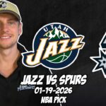 Utah Jazz vs San Antonio Spurs 1/19/26 NBA Free Picks & Prediction | NBA Betting Tips