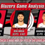 NBA TRAIL BLAZERS POSTGAME ANALYSIS  AVDIJA RETURNS & PORTLAND REACHES .500! Part 1 of 2