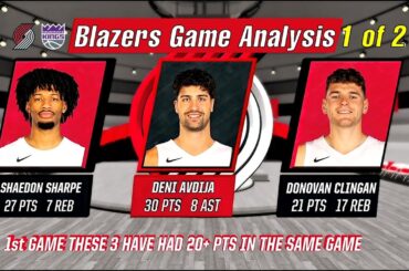 NBA TRAIL BLAZERS POSTGAME ANALYSIS  AVDIJA RETURNS & PORTLAND REACHES .500! Part 1 of 2