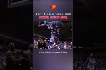 Michael Jordan Poster Dunk on Armon Gilliam | Bulls vs Nets (1998)