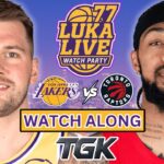 LUKA LIVE | LA Lakers vs Toronto Raptors LIVE Watch Along + Play by play