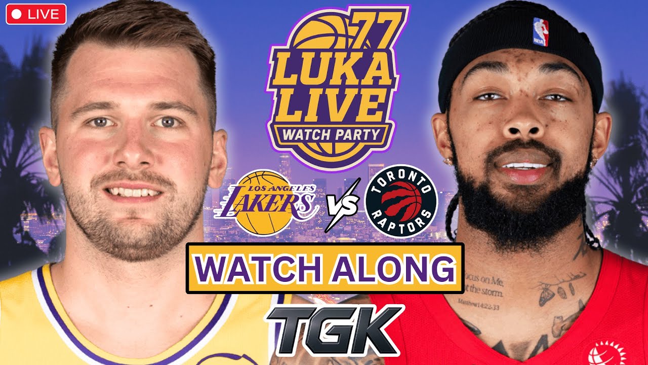 LUKA LIVE | LA Lakers vs Toronto Raptors LIVE Watch Along + Play by play