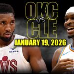 Oklahoma City Thunder vs Cleveland Cavaliers Full Game Highlights – January 19, 2026 | NBA Season