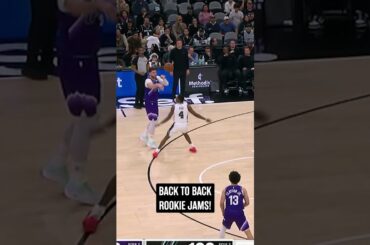 ROOKS GOING CRAZY 😤  #spurs #nba #dunks #dylanharper #carterbryant