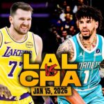Los Angeles Lakers vs Charlotte Hornets Full Game Highlights | Jan 15, 2026 | FreeDawkins