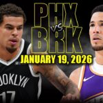Phoenix Suns vs Brooklyn Nets Full Game Highlights – January 19, 2026 | NBA Season