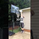 CRAZY 10 YEAR DUNK TRANSFORMATION 🤯 #dunk #progress #motivation
