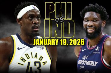 Philadelphia 76ers vs Indiana Pacers Full Game Highlights – January 19, 2026 | NBA Season