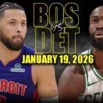 Boston Celtics vs Detroit Pistons Full Game Highlights – January 19, 2026 | NBA Season
