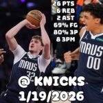 Cooper Flagg’s First Game at MSG| Dallas Mavericks Team Highlights vs Knicks (1/19/2026)