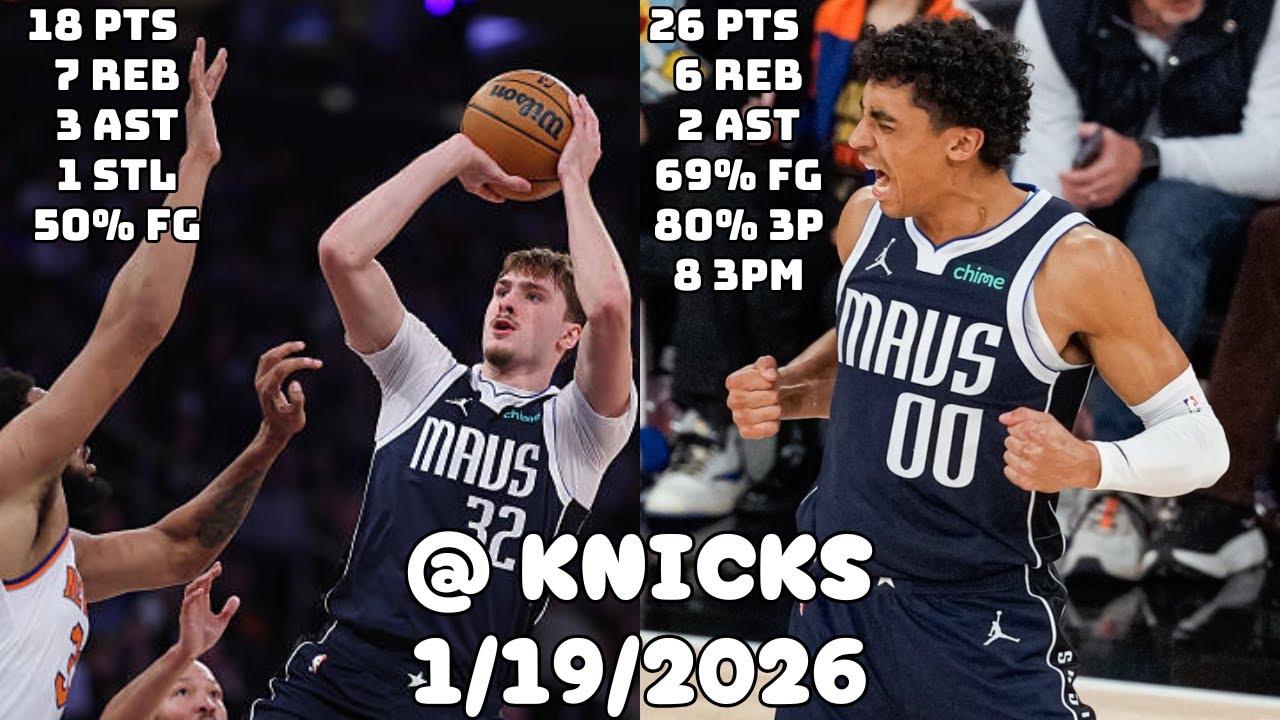 Cooper Flagg’s First Game at MSG| Dallas Mavericks Team Highlights vs Knicks (1/19/2026)