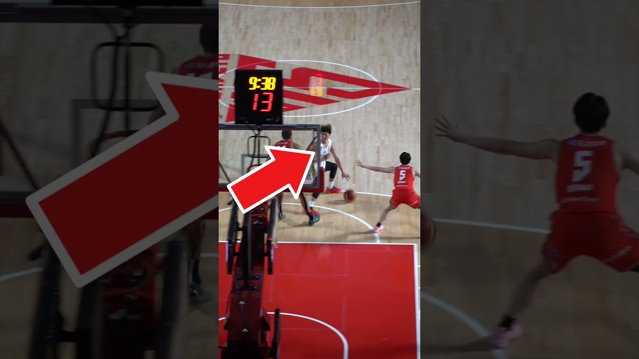【絶妙アシスト🏀】ステップバック3Pフェイク→パス！ #Shorts #バスケ #もりもり部屋