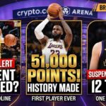 Lakers Breaking News: Luka Suspension Risk, LeBron Hits 51K, Gabe Vincent Trade Buzz