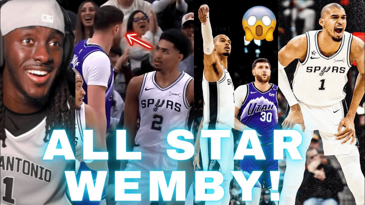 WEMBY ALL STAR READY!! Spurs Vs Jazz Highlights Reaction