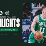 The Boston Celtics fall just short to The Detroit Pistons 103-104