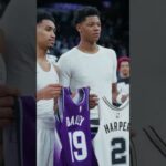 Ace 🤝 Dylan jersey swap after #spurs #jazz