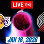 NBA LIVE! Los Angeles Lakers vs Portland Trail Blazers January 18, 2026 | 2026 NBA Season Live 2K