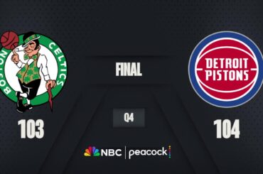 NBA Live Game Scoreboard MLK Day on NBA & Peacock | Boston Celtics Vs Detroit Pistons