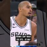 Vic went off in the first half ‼️  #spurs #nba #wemby