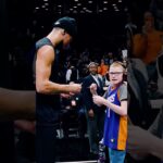 Book taking a moment for this young Suns fan pregame 🧡 #shorts | Phoenix Suns