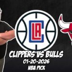 Los Angeles Clippers vs Chicago Bulls 1/20/26 NBA Free Picks & Prediction | NBA Betting Tips
