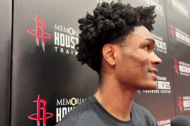 Houston Rockets Shootaround: Amen Thompson talks tonights matchup