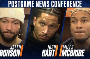 Jalen Brunson and Josh Hart on playing 'embarrassing basketball' after Knicks' loss to Mavs