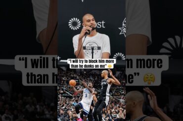 Wemby on Ant trying to dunk on him 👀