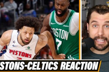 Pistons-Celtics Reaction: Cade Cunningham BEATS Jaylen Brown in crunch time