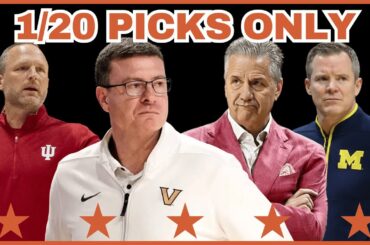 College Basketball PICKS ONLY - Tuesday, January 20th | TCE Trims