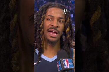 MORANT REACTS TO LONDON WIN 🇬🇧🎤 #jamorant #morant #nba #grizzlies #memphisgrizzlies