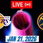 NBA LIVE! Los Angeles Lakers vs Denver Nuggets January 21, 2026 | 2026 NBA Season Live 2K