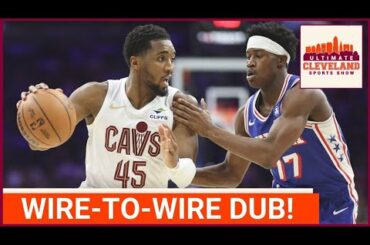 The Cavaliers look AWESOME in the win vs. 76ers, but lose Darius Garland & Sam Merrill to injuries