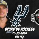 San Antonio Spurs vs Houston Rockets 1/20/26 NBA Free Picks & Prediction | NBA Betting Tips