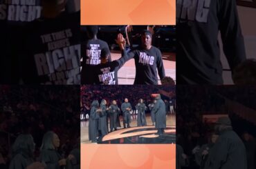 Player intros with the choir on MLK Day always hit #hawks #nba #mlk #mlkday #choir #atlanta