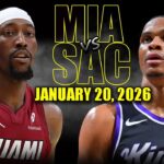 Miami Heat vs Sacramento Kings Full Game Highlights – January 20, 2026 | NBA Season