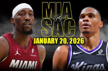 Miami Heat vs Sacramento Kings Full Game Highlights – January 20, 2026 | NBA Season