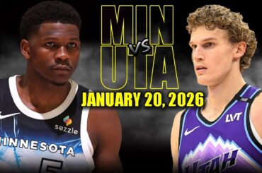 Minnesota Timberwolves vs Utah Jazz Full Game Highlights – January 20, 2026 | NBA Season