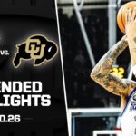 #19 Kansas vs. Colorado Extended Highlights | 2025-26 Big 12 Men's Basketball