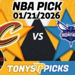 Cleveland Cavaliers vs Charlotte Hornets Pick 1/21/26 NBA Pick Prediction
