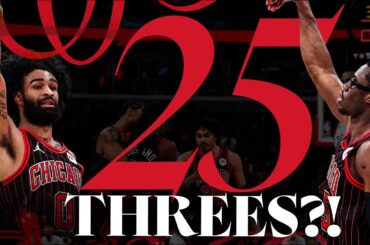 Bulls tie franchise record for threes in a BIG win 🔥