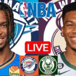 LIVE: OKLAHOMA CITY THUNDER vs MILWAUKEE BUCKS | NBA | PLAY BY PLAY | SCOREBOARD