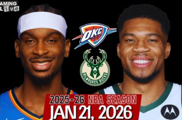(LIVE) SGA vs Giannis Antetokounmpo | Oklahoma City Thunder vs Milwaukee Bucks NBA Live Stream