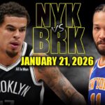 New York Knicks vs Brooklyn Nets Full Game Highlights – January 21, 2026 | NBA Season