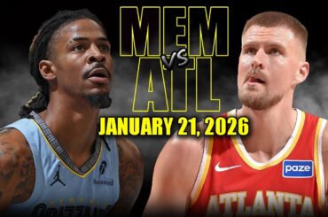 Memphis Grizzlies vs Atlanta Hawks Full Game Highlights – January 21, 2026 | NBA Season